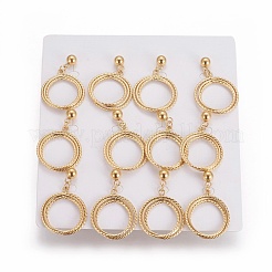 Pendientes colgantes de acero inoxidable 304&nbsp;EJEW-F234-29G