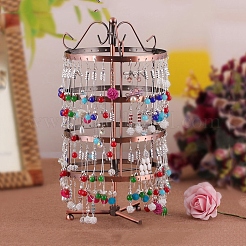 Eisen 4 Ebenen rotierenden Schmuck Veranstalter Ohrringhalter stehen&nbsp;NDIS-K002-03R