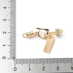 Messing-Mikro pflastern Zirkonia fach über Klammern&nbsp;KK-U052-39G
