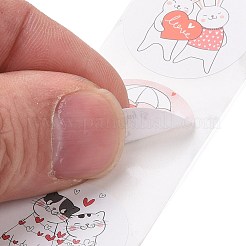 Valentinstag runde Papieraufkleber&nbsp;DIY-I107-04