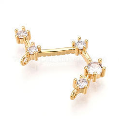 Pendentifs avec zircon cubiques à micro-pavés en laiton&nbsp;KK-N261-120F-G