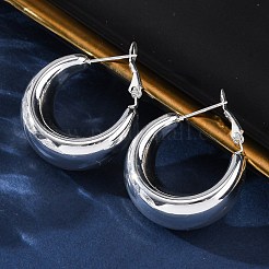 Orecchini a cerchio a goccia in acciaio inossidabile 304 per donna&nbsp;EJEW-A125-30S