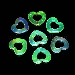 Perline acriliche trasparenti con placcatura uv&nbsp;OACR-Z013-09