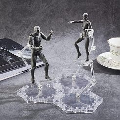 Diy verstellbarer actionfigurenhalter ständer basisset&nbsp;DJEW-WH0001-01