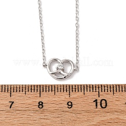 Bracciali a maglie in argento sterling s925 per donna&nbsp;BJEW-D318-01P