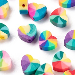 300pcs 5 Arten handgemachte Polymer-Ton-Perlen&nbsp;CLAY-LS0001-04