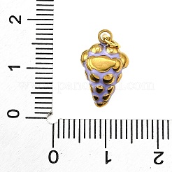 Breloques en émail en acier inoxydable 304&nbsp;STAS-M121-11B-G