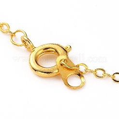 Colliers à pendentif en pierres précieuses naturelles et synthétiques rondelle&nbsp;NJEW-JN03237