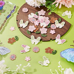30 stücke 6 arten blume computerized stickerei tuch eisen auf patches&nbsp;PATC-TA0001-36A