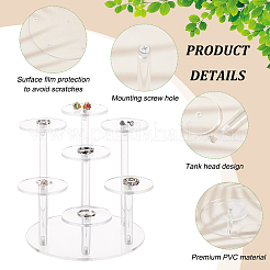7-stöckige runde transparente Acryl-Display-Ständer&nbsp;ODIS-WH0026-04