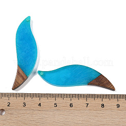 Colgantes grandes de resina & madera&nbsp;WOOD-F015-18A