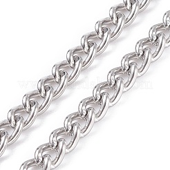Collana con catene a maglie in acciaio inossidabile 304 anti-ossidazione per uomo e donna&nbsp;NJEW-JN03846-02