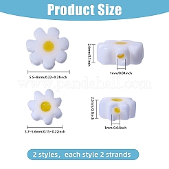4 Stränge 2 Stile handgemachte Millefiori Glasperlenstränge&nbsp;LAMP-CA0001-15