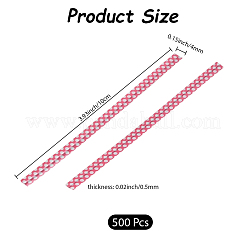 500 attaches torsadées en fil de fer plastique à pois pour animaux de compagnie&nbsp;FIND-WH20005-40B