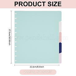 2 set di fogli divisori per indici di quaderni rilegati a dischi in plastica&nbsp;OFST-AN0001-01