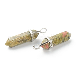 Natur unakite spitz anhänger&nbsp;G-M378-01P-A35