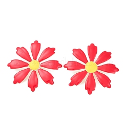 Pendientes de aleación de esmalte para mujer.&nbsp;EJEW-U028-12G