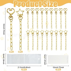 20 pièces 2 styles de décorations pendantes en fer&nbsp;HJEW-YW00427