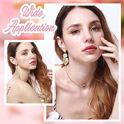 16 pièce de boucles d'oreilles à tige en laiton en forme de fleur&nbsp;KK-BBC0007-07
