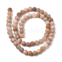 Natürliche sunstone Perlen Stränge&nbsp;G-J372-05-4mm-A