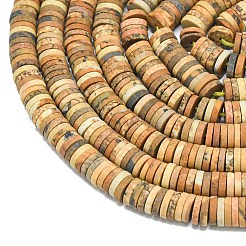 Natürliches Bild Jaspis Perlen Stränge&nbsp;G-P575-B30-6x1mm