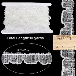 10 Yard plissierter Spitzenbesatz aus Polyester&nbsp;OCOR-GF0003-52C