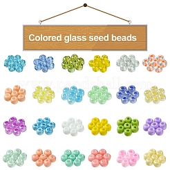 288g 24 styles de perles de rocaille en verre&nbsp;SEED-FS0001-26B