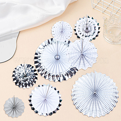 8 stücke papier fans blume für hochzeit geburtstag karneval willkommen party dekorationen&nbsp;AJEW-GF0013-45A