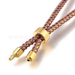 Fabrication de bracelet coulissant en cordon de coton tressé&nbsp;MAK-R001-01G-10