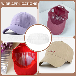 Supporto per berretto da baseball in plastica per mezzo cappello&nbsp;DIY-WH0581-67A