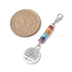 Décorations pendentif arbre de vie en alliage&nbsp;HJEW-JM02062