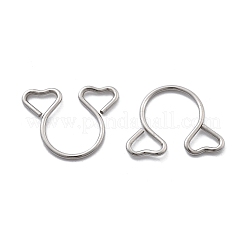 Nasenringe mit Herz-Clip aus Edelstahl 304&nbsp;AJEW-A062-01A-P