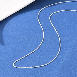 Collane scorrevoli regolabili con catena a maglie in ottone da 1 mm&nbsp;KK-H533-09A-S