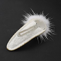 Tessuto natalizio in gretel con fiocchi di neve glitterati con fermagli per capelli in pelle sintetica&nbsp;PHAR-G006-06P
