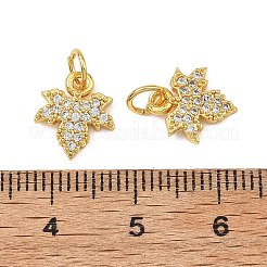 Messing micro pave klar zirkonia charme&nbsp;KK-F941-37A-G