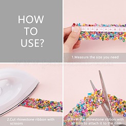 Adorno de resina con cuentas de rhinestone&nbsp;DIY-WH0166-42