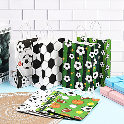 16 Stück 8 Stile Fußball bedruckte Papiertragetaschen&nbsp;ABAG-SP0001-55