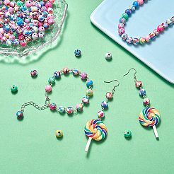 200 Stück 20 Farben handgefertigte Polymer Clay Perlen&nbsp;CLAY-SZ0001-96