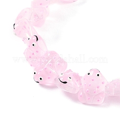 Brins de perles en verre émaillé transparent&nbsp;GLAA-B021-05I