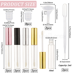 Leere Lipgloss-Flaschen aus Plastik&nbsp;AJEW-GF0009-83