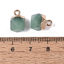 Pendentifs en aventurine vert naturel&nbsp;G-N359-18G-08
