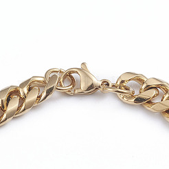 Unisex 304 Edelstahl Panzerkette Armband & Halskette Schmuck-Sets&nbsp;SJEW-L198-002G