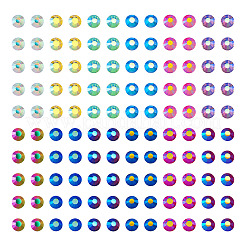 48g 12 Farben Glas Hotfix Strass&nbsp;DIY-TA0004-53