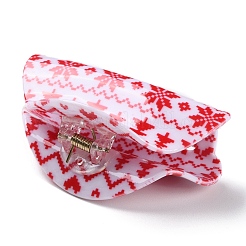 Weihnachtsthema-PVC-Krallenhaarspangen&nbsp;PHAR-C001-01A