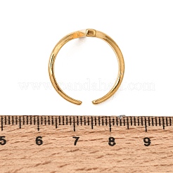 Offene Manschettenringe aus Edelstahl 304 mit Strassen für Damen&nbsp;RB-CBA2039-06G