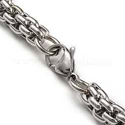Anlaufgeschützte Seilkettenarmbänder aus Edelstahl 201&nbsp;STAS-Z056-12P