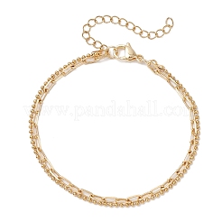 Mehrschichtige Armbänder aus 304 Edelstahl&nbsp;BJEW-JB12150