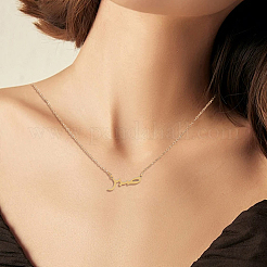1 pz collane con ciondolo in acciaio inossidabile 304&nbsp;NJEW-LP0001-48
