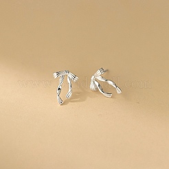 925 Sterling Silber Ohrstecker&nbsp;EJEW-Q030-06S