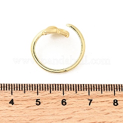 Manschettenringe aus Messing für Damen&nbsp;RJEW-F188-02G
